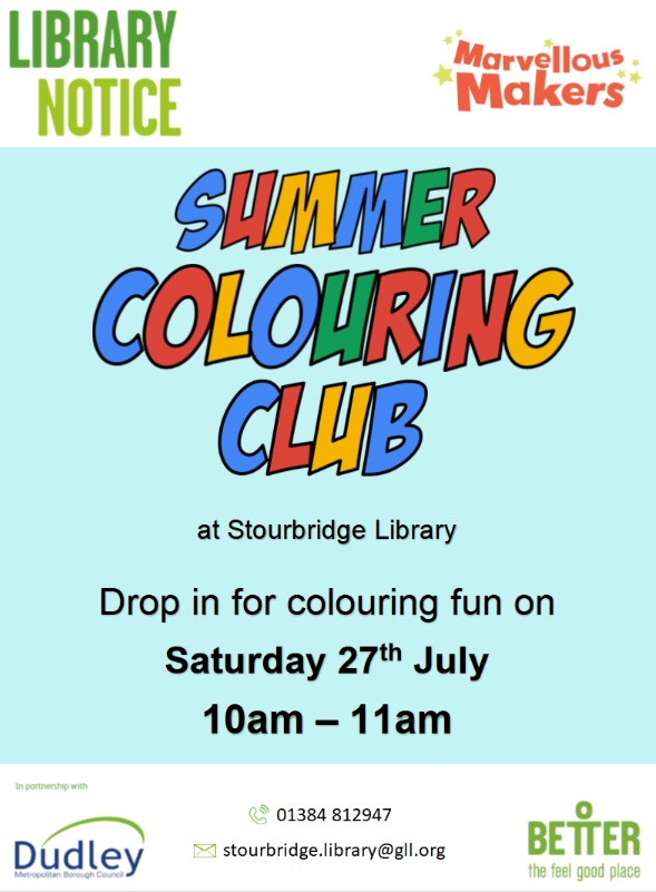 Stourbridge Library - Summer Colouring Club
